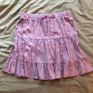 LA hearts lilac floral skirt